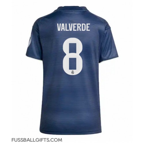 Real Madrid Federico Valverde #8 Fußballbekleidung Auswärtstrikot Damen 2025-26 Kurzarm